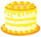 Download Lemon cake Clipart | k11077103 | Fotosearch
