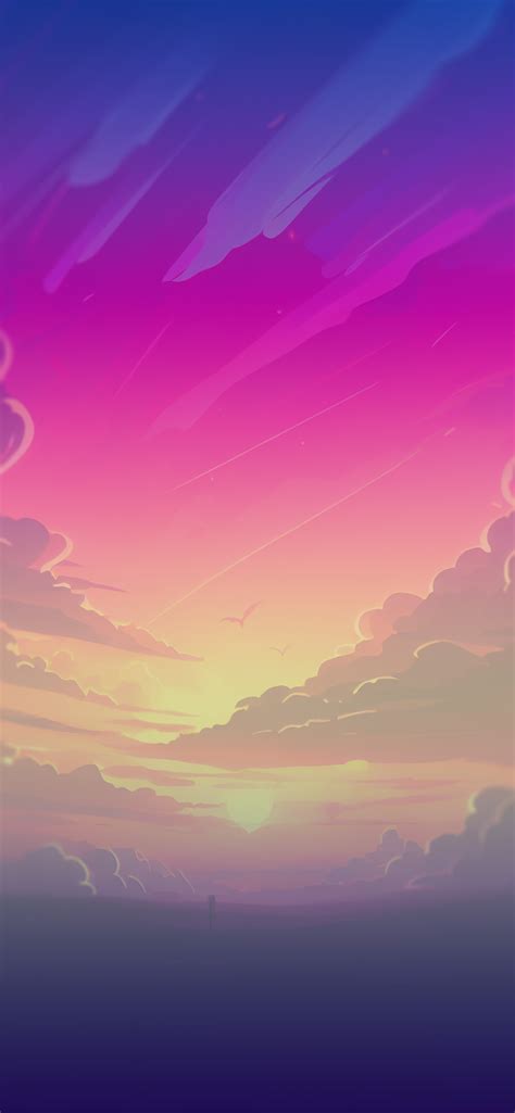 Clouds And Sunset Hot Pink Wallpapers Clouds Aesthetic Wallpaper