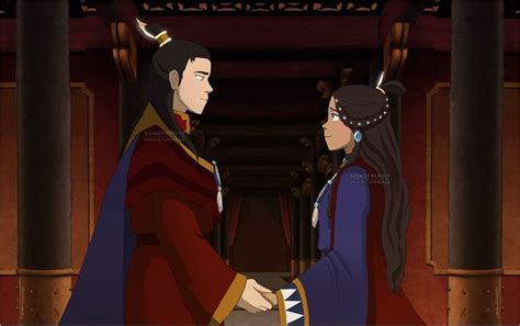 Prince Zuko The Fire Lord And Queen Katara On Their Romantic Wedding Day From Avatar The Last