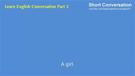 English Short Conversation Easy English Conversation Part 2 Youtube