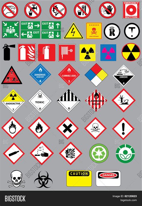 Warning Safety Signs Vector And Photo Free Trial Bigstock