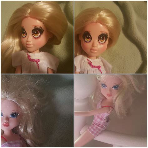 My First Doll Repaint Bottom Images Are Before Top Images Are After