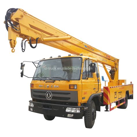 Dongfeng M Rhd LHD High Altitude Operation Trucks China Hydraulic Aerial Cage And M High