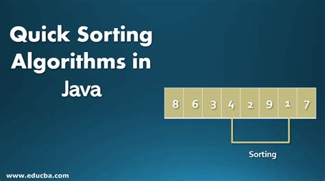 Quick Sorting Algorithms In Java Program To Implement Quick Sort