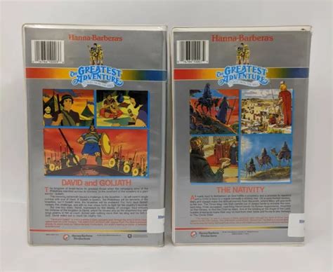 Hanna Barbera Greatest Adventure Stories From The Bible Lot Of 5 Vhs