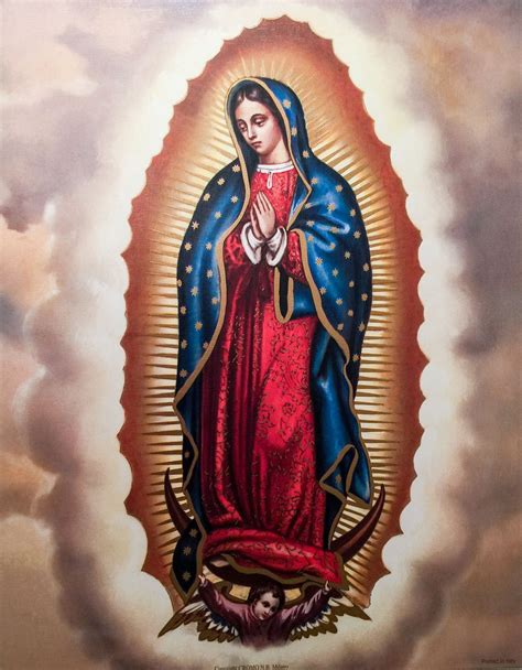 Our Lady Of Guadalupe Virgen De Guadalupe Poster Blessed Virgin Mary