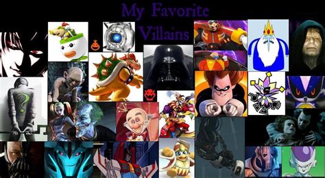 My Favorite Villains By Seltraehthedarkone On Deviantart