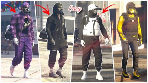 4 Easy Asf Gta 5 Onlinetryhard Outfits Using Clothing Glitches Full