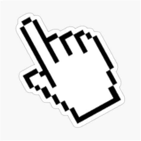 Cursor Hand Windows 95 Icon Sticker For Sale By Dumontbast Redbubble