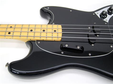 1977 Fender Mustang Bass Black On Black Guitars Bass Vintage Gear