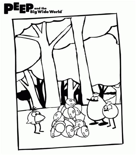 Peep And The Big Wide World Coloring Page Coloring Home