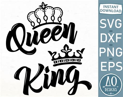 Cut File For Cricut Couple Svg Shirt Png His Queen Her King Svg
