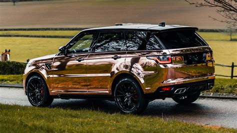 Wrapping cars requires skill, training, and great attention to detail. Range Rover SVR Rose Gold Chrome - Venom Wraps | Horsham