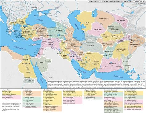 Administrative Divisions In The Persian Empire 490 Maps On The Web
