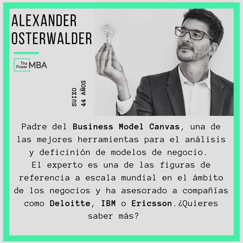 Alex Osterwalder El Padre Del Business Model Canvas Thepowermba