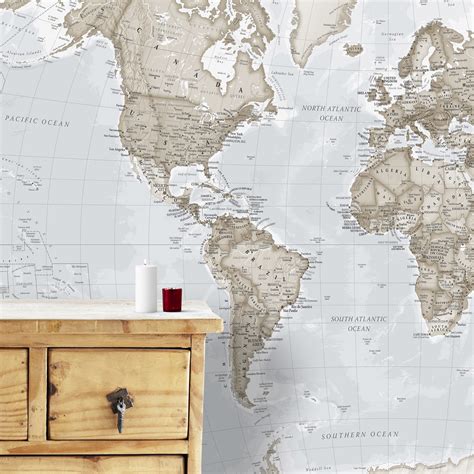 Buy Maps International Giant World Map Mural Mega Map Of The World