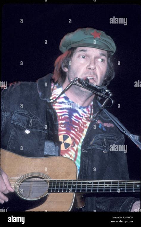 Canadian Singer Songwriter Guitarist And Film Director Neil Young Is