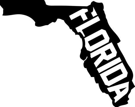 Florida State Outline 2 Fl2 Fl2 499 Eyecandy Decals