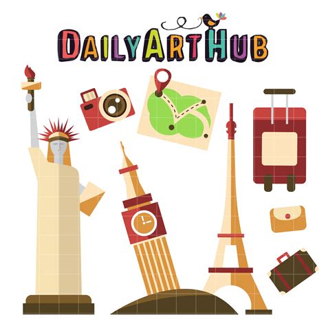 It could be seen in our writings, poems, and stories. Lets go Travel Clip Art Set - Daily Art Hub - Free Clip ...