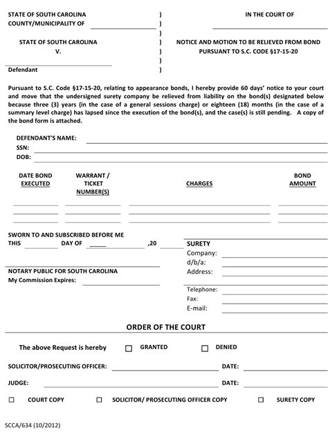 Form Scca634 Fill Out Sign Online And Download Fillable Pdf South
