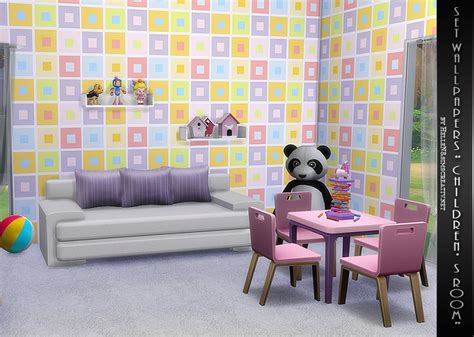 Sims 4 Ccs The Best Childrens Room Wallpaper By Hellen