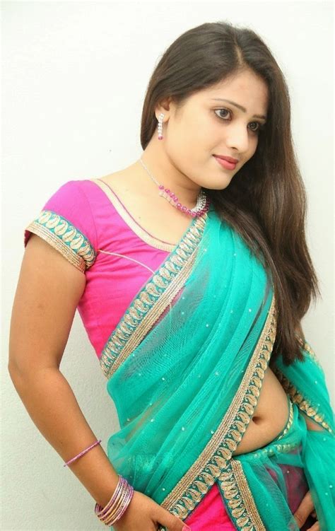 Actress Anusha Hot Navel Show In Half Saree Stills Cine Gallery