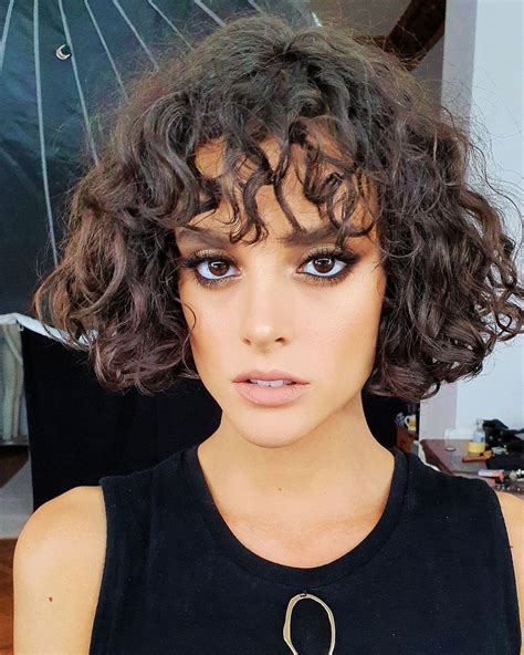 23 Best Curly Bob With Bangs For The Most Flattering Haircut And Hairstyle