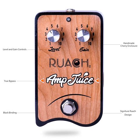 Effects Pedal | Guitar Pedal | Boost Pedal | Boutique | Ruach Amp Juice png image