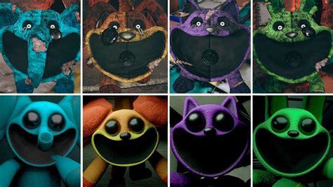 All New Original Vs Fanmade Mini Smiling Critters Jumpscares Poppy