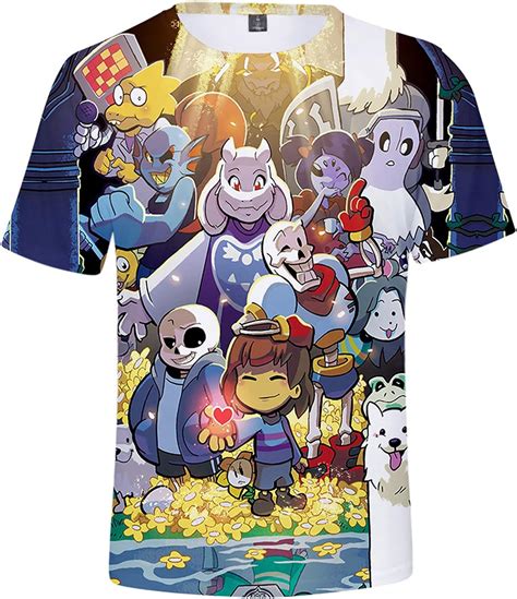 Yjxdbaby Undertale Kids Cartoon T Shirt Boys Short Sleeve Shirts 3d