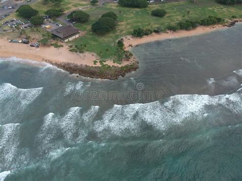 Panorama Aerial Drone View Of Waikiki Beach Honolulu Hawaii Usa Taken