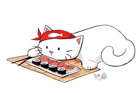 Sushi Cat By Maryluellyn On Deviantart