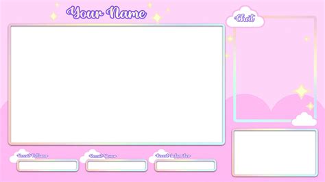 Pink Animated Twitch Overlay Screens Overlay Etsy