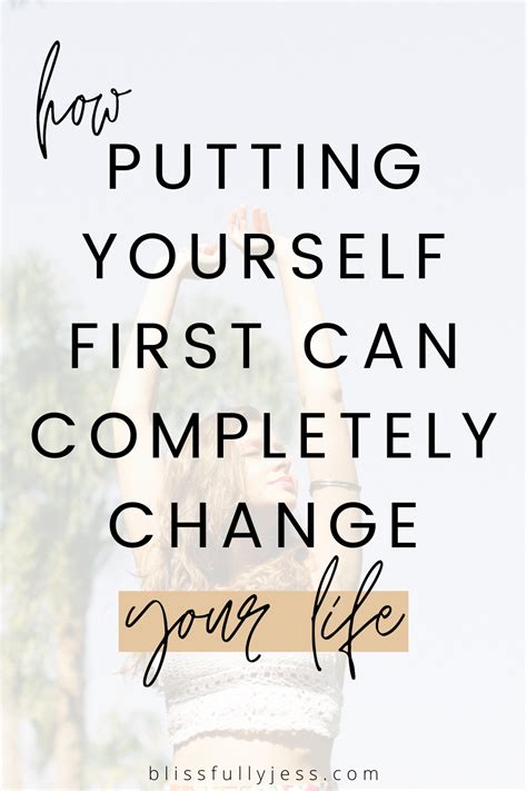 How Prioritizing Yourself Choosing Yourself First Can Change Your Life