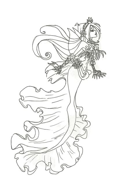 Winx Club Mermaid Flora Coloring Page By Winxmagic237 On Deviantart