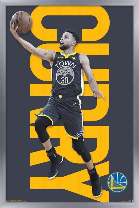 Nba Golden State Warriors Stephen Curry 18 Poster