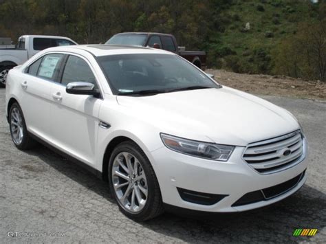 White Platinum Tri Coat 2013 Ford Taurus Limited Awd Exterior Photo