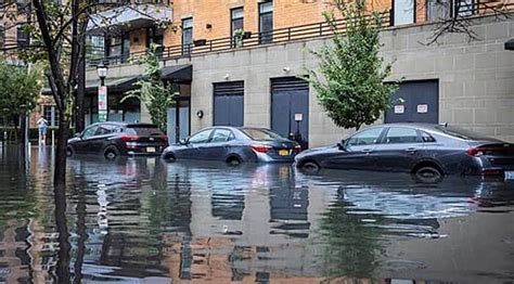 Storm Floods New York City Area Pouring Into Subways And Swamping