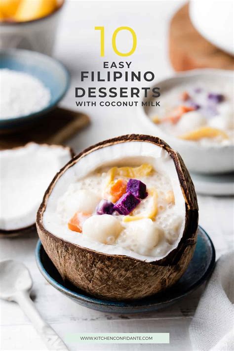 10 Easy Filipino Desserts With Coconut Milk Kitchen Confidante