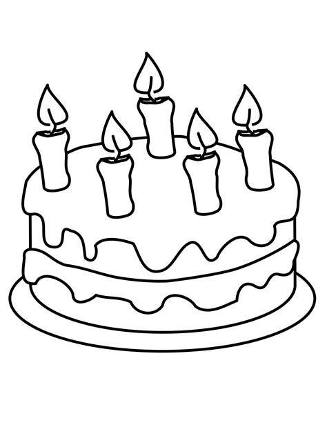 Drawings For Birthday Cakes Clipart Best