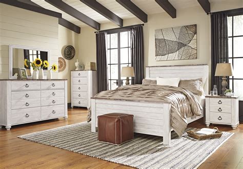 Discount has been on diversey ave. Willowton Whitewash Bedroom Set CLEARANCE SALE! | Marjen ...