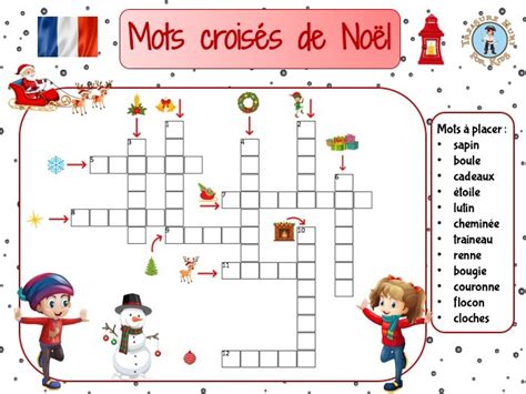 French Christmas Word Search Puzzle