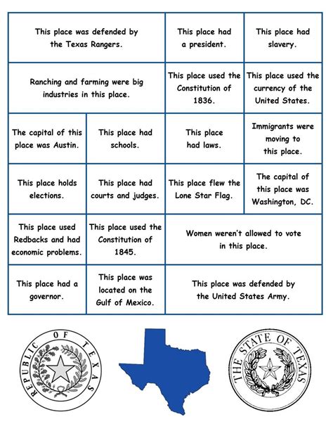 All About The State Texas Worksheets 2nd 5th Grade Us Geography And