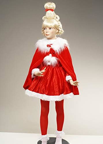 Buy Magic Box Childrens Size The Grinch Style Cindy Lou Who Costume