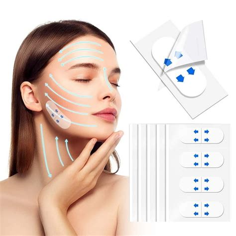 40 Pcs Face Lift Tape High Elasticity And Waterproof Instant Face