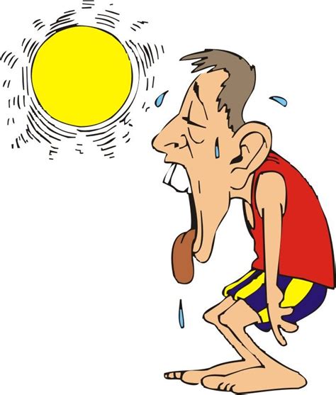 Hot Sun Cartoon Clipart Best