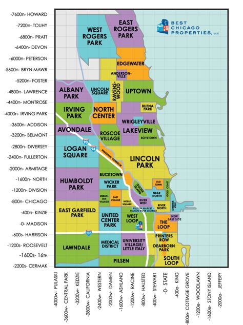 Chicago Neighborhood Guide Chicago Neighborhood Map With Streets