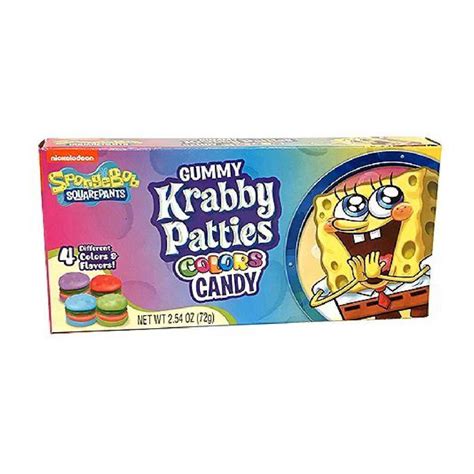 Spongebob Krabby Patties Colors Candy 72g Mocca Food