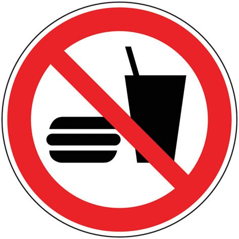 Panneau Interdiction De Boire Et Manger Signals