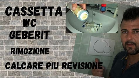 Cassetta Incasso Geberit Samba Smontaggio Pulizia Dal Calcare E